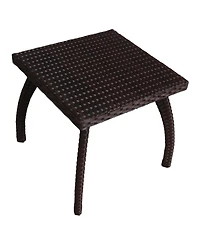 Outdoor Rattan Brown Side Table