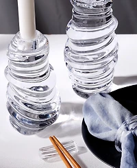 Nude Glass Eos Short Candle Holder