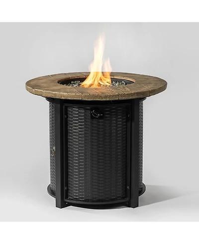 30 in. Propane Round Fire Table 40000BTU Propane Fire Pit Table