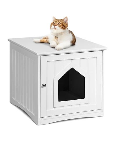 Sidetable Nightstand Weatherproof Multi-function Cat House