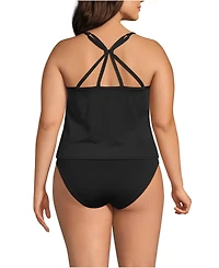 Lands' End Women's Tugless QuickDry Adjustable Strappy Back Tankini Top