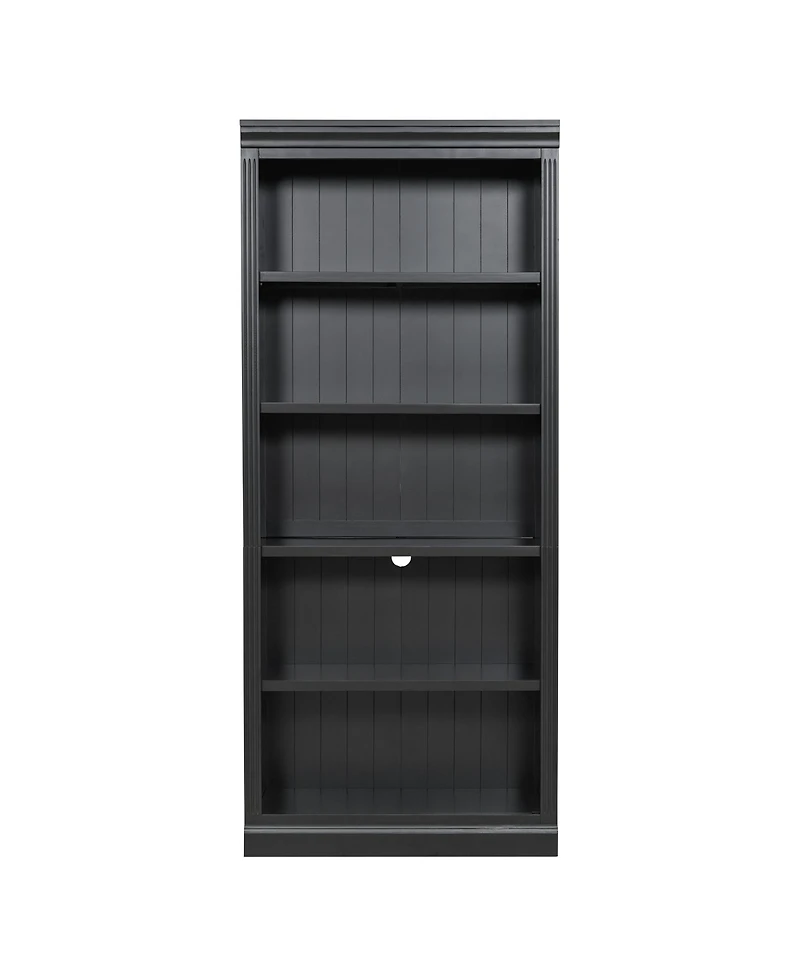 Streamdale 83" Tall 5-Tier Bookcase with Light & Adjustable Shelves
