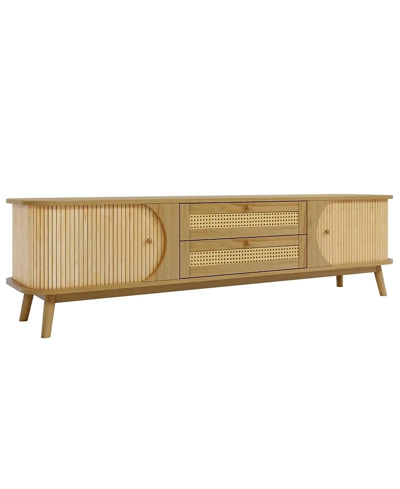 Streamdale Rattan Tv Stand for TVs up to 75''