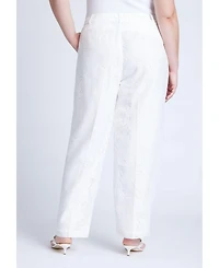 Eloquii Women's Burnout Trouser