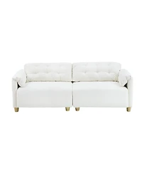Streamdale Creamy Cloud Fabric Sofa
