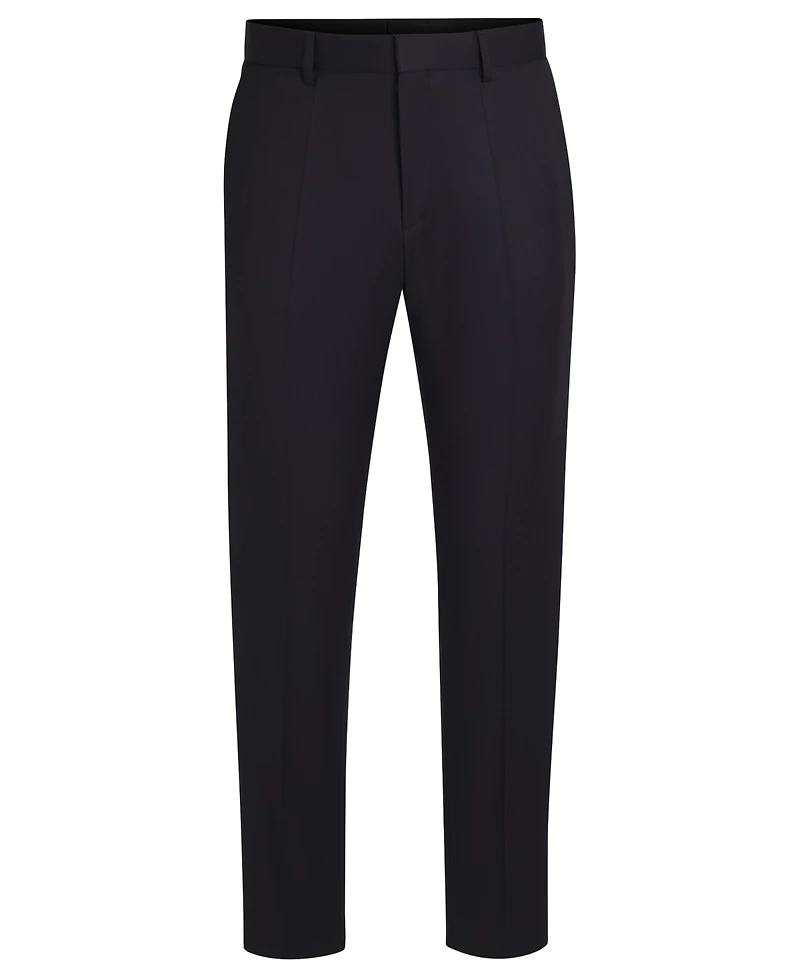 Boss Men's Regular-Fit Virgin Wool Formal Trousers