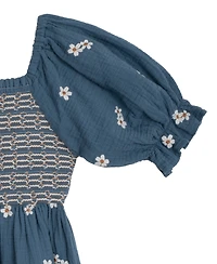 Rare Editions Big Girls Daisy Embroidered Dress