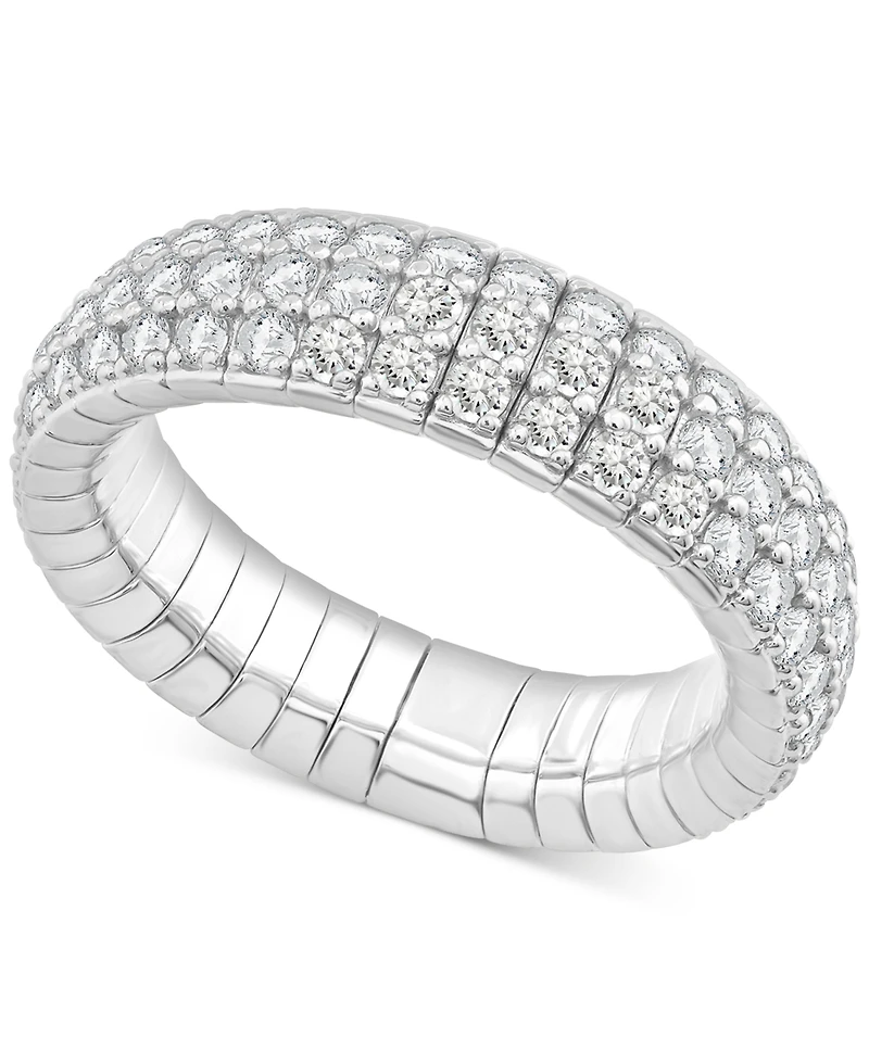 Diamond Multirow Eternity Stretch Flexible Band (2 ct. t.w.) 14k Gold