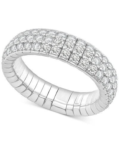 Diamond Multirow Eternity Stretch Flexible Band (2 ct. t.w.) 14k Gold