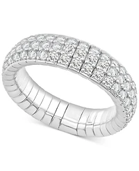 Diamond Multirow Eternity Stretch Flexible Band (2 ct. t.w.) 14k Gold
