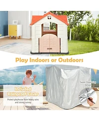 Kid s Playhouse Pretend Toy House For Boys and Girls 7 Pieces Set