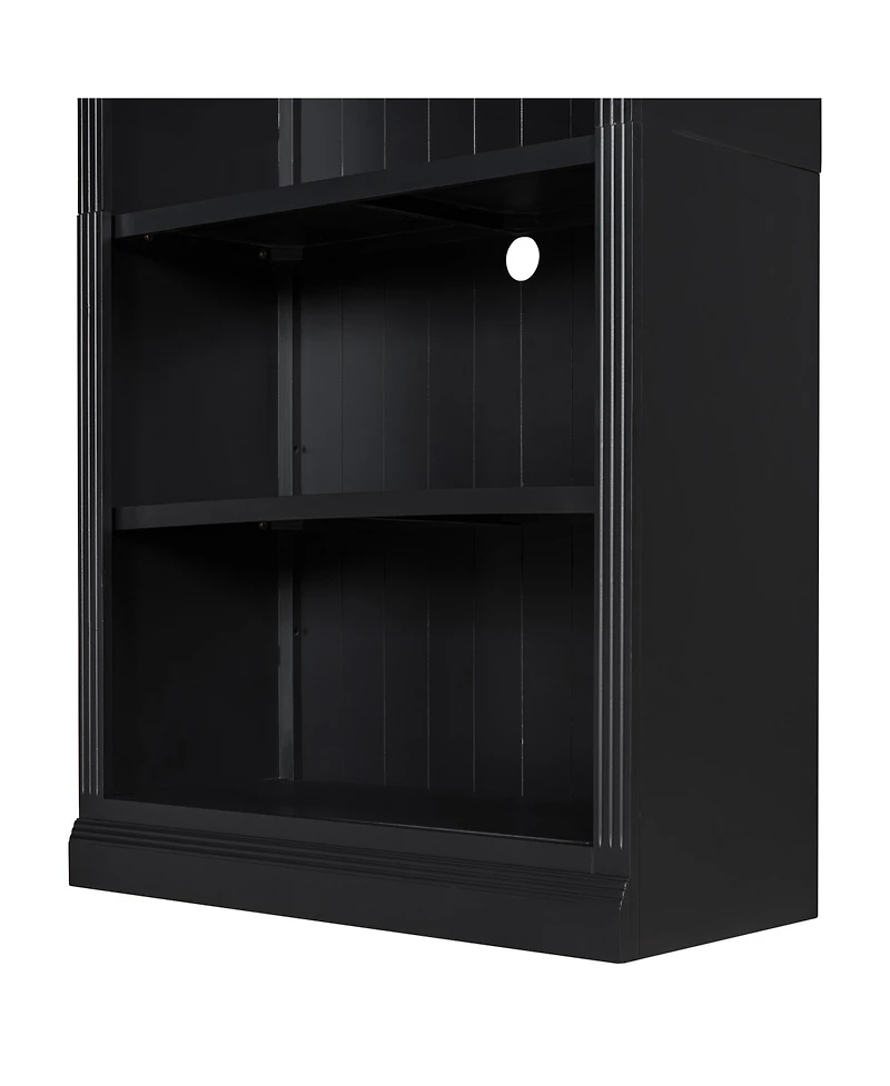 Streamdale 83.4" 5-Tier Bookcase w/ Light, Adjustable Shelves