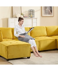 Streamdale U-Shaped Modular Sectional Sofa with Reversible Chaise