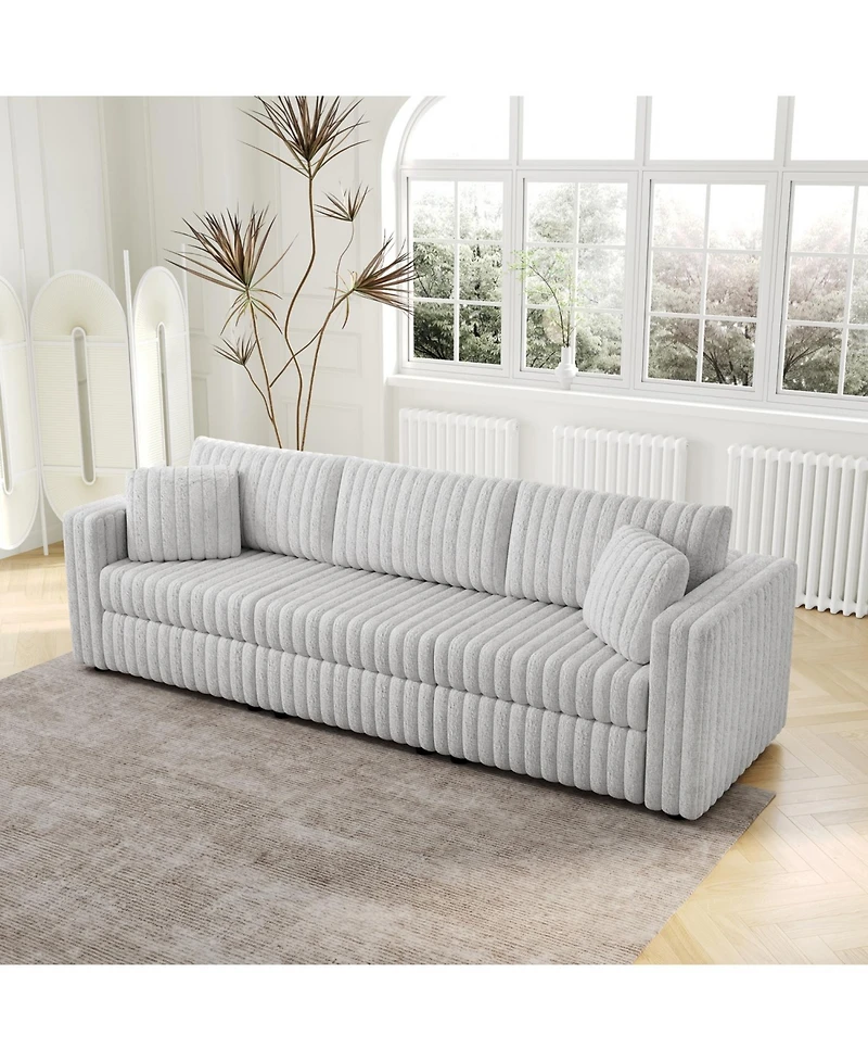 Streamdale 106" Light Gray Modular Sofa - Comfortable, Modern Design
