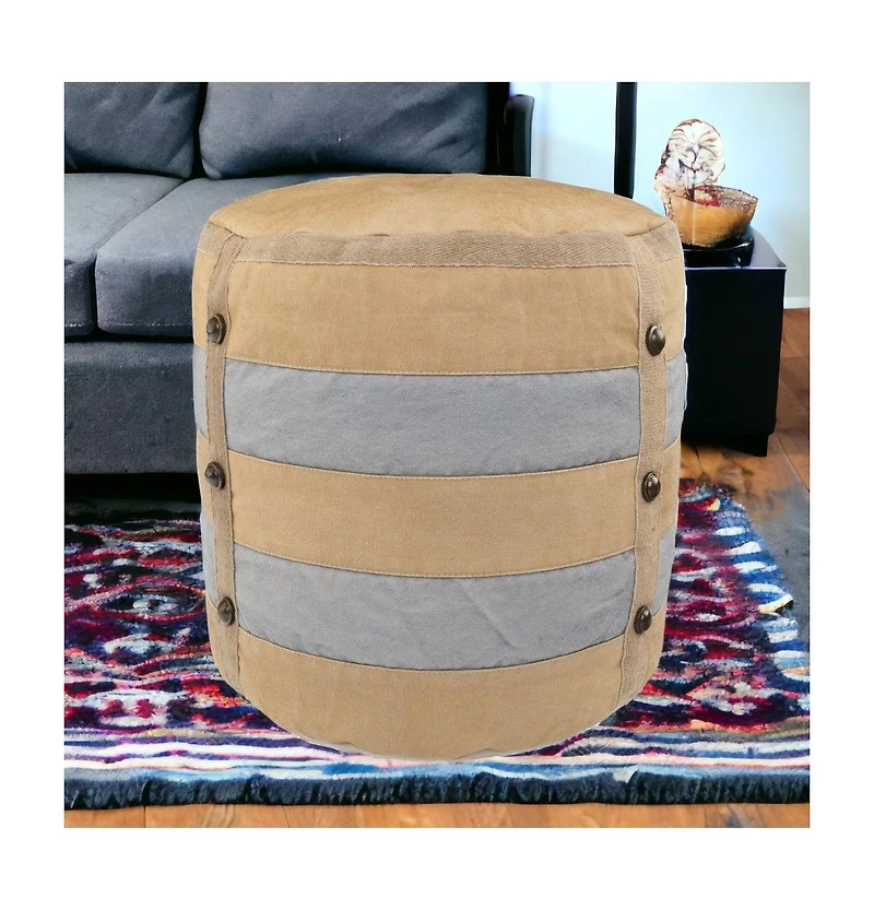 Chic Cotton Ottoman for Modern Home Furniture and Decor