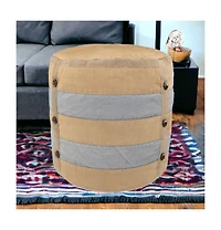 Chic Cotton Ottoman for Modern Home Furniture and Decor