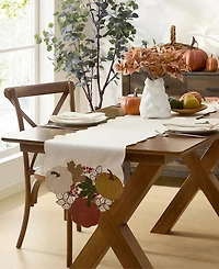 Elrene Fall Feels Cutwork Pumpkin Runner, 14" x 72"