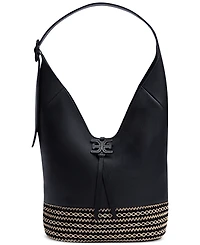 Sam Edelman Khiara Espadrille Large Leather Hobo Bag