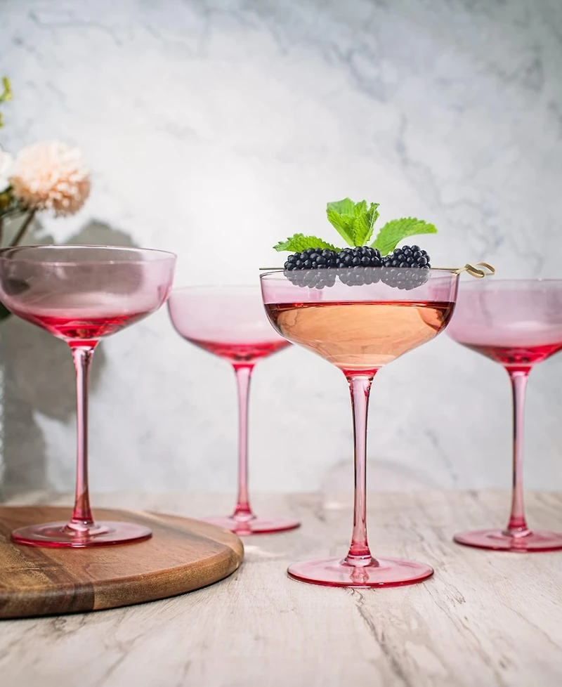 The Wine Savant Classic Coupe Glasses, Set of 4