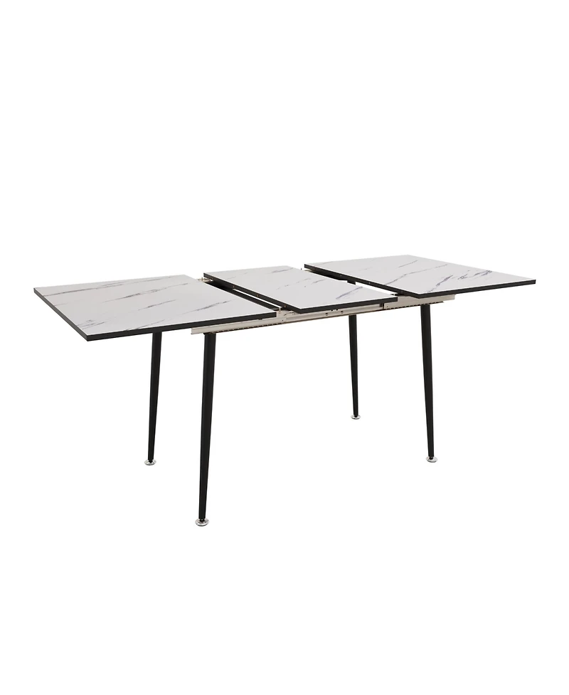 Streamdale 47-63" Expandable Dining Set Table & Cushioned Chairs