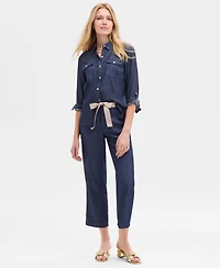 Tommy Hilfiger Women's Chambray Button-Front Work Shirt