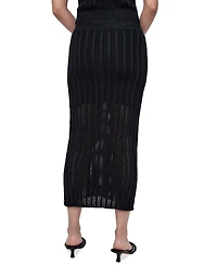 Dkny Jeans Women's Cable Pointelle-Stitch Skirt