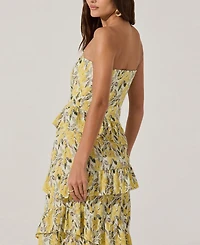 Astr the Label Women's Tiered Asymmetrical Ruffle Dress