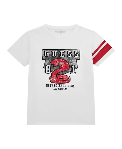 Guess Big Boys Slub Jersey Short Sleeve T-Shirt