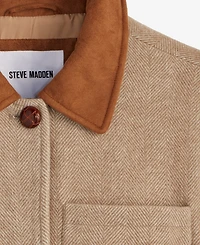 Steve Madden Women's Belted Single-Breasted Jacket