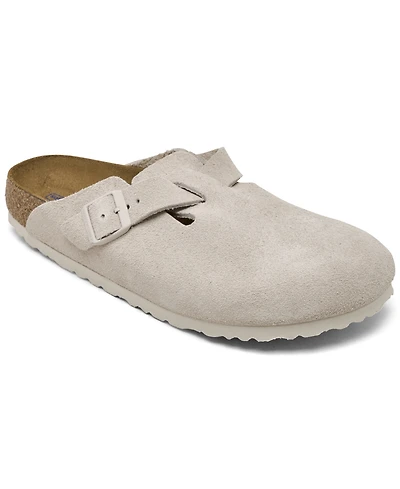 Birkenstock Women's Boston Soft Footbed Suede Leather Clogs from Finish Line