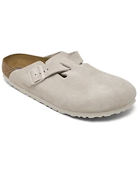 Birkenstock Women's Boston Soft Footbed Suede Leather Clogs from Finish Line