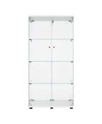 Streamdale Glass Display Cabinet with Led Light