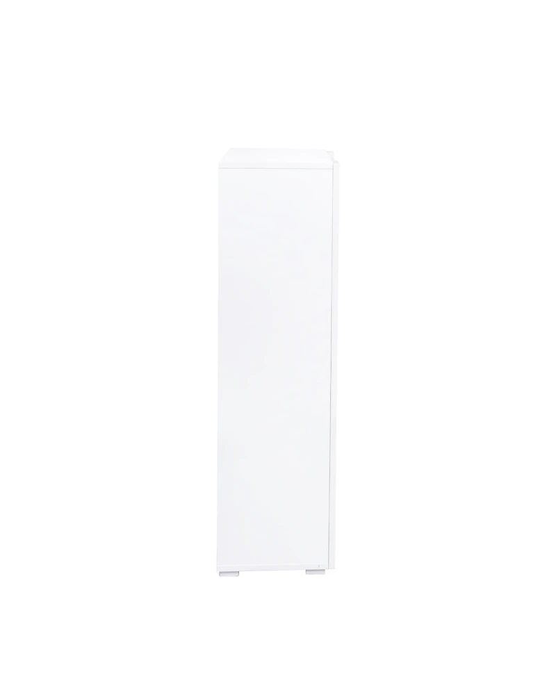 Streamdale Storage Cabinets with aluminum strip lamp,with Glass Shelves, for Living Room/Bedroom/Office