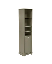 Streamdale 64" Multipurpose Storage Cabinet (w/ Laundry Hamper, Hidden Storage