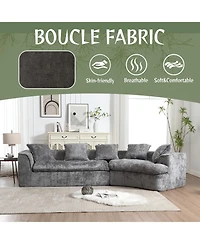 Streamdale Cozy Boucle 3-Seater Sofa for Small Spaces