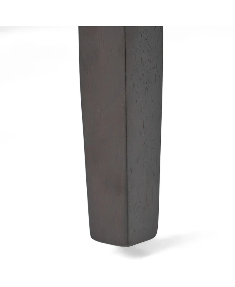 Streamdale Walnut Brown Reconstituted Bycast Leather Barstools with Rubberwood Legs (Set of 2)