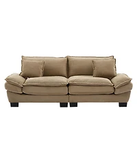 Streamdale Corduroy Sofa Sleeper Couch with Pillows