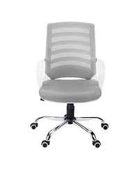 Modern Adjustable Task Chair with Mesh Back and Polyester Seat for Office Use