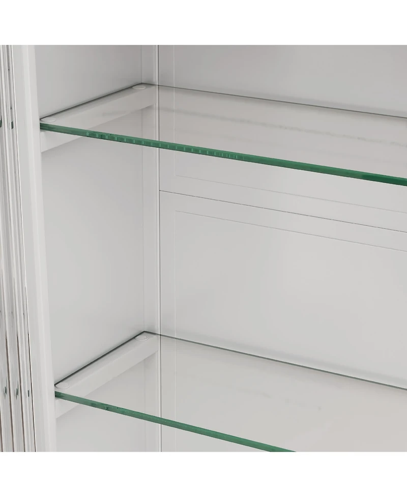 Streamdale Arched Glass Wall Cabinets (White)