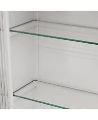 Streamdale Arched Glass Wall Cabinets (White)