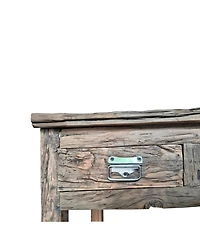 Streamdale 31.5x17.5x31.5" Rustic 2-Drawer Kitchen Island