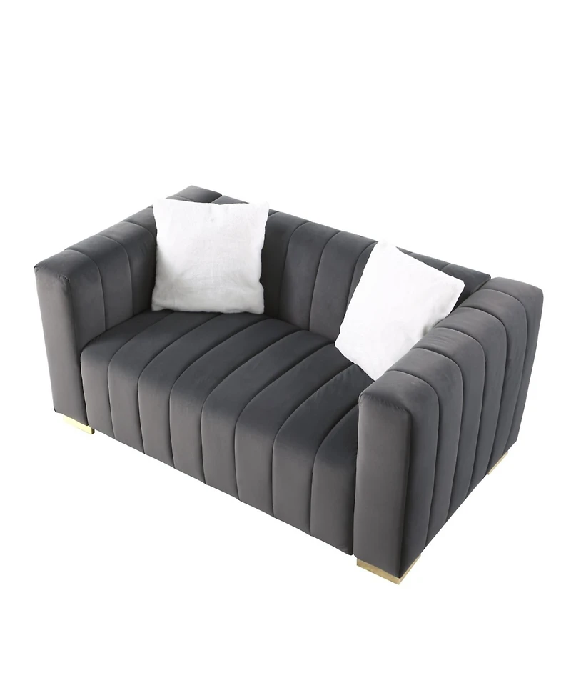 Streamdale Gray Chesterfield Sofa