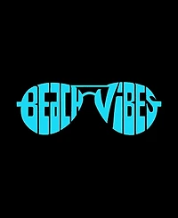 La Pop Art Men's Beach Vibes Premium Blend Word T-Shirt