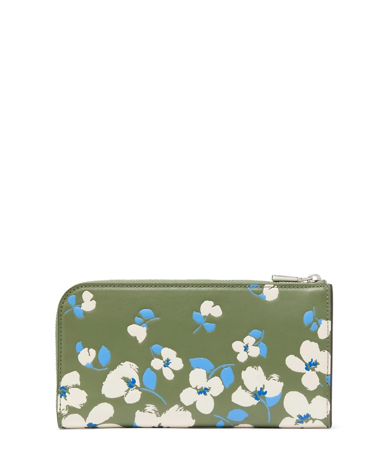 Kate Spade New York Devin Painterly Bouquet Zip Around Continental Wallet