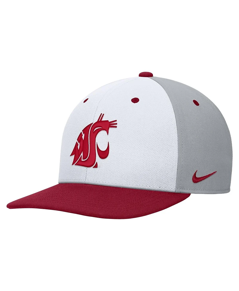 Nike Men's White/Gray Washington State Cougars Pro Performance Snapback Hat