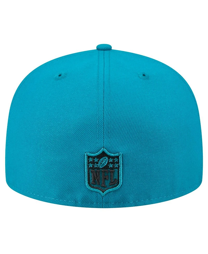 New Era Men's Teal Jacksonville Jaguars Main 59FIFTY Fitted Hat