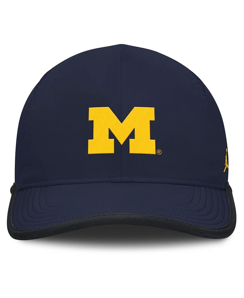 Jordan Men's Navy Michigan Wolverines Featherlight Club Adjustable Hat