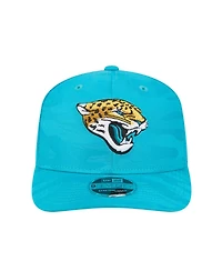 New Era Men's Teal Jacksonville Jaguars Adventure Camo Trucker 9SEVENTY Stretch Snap Adjustable Hat