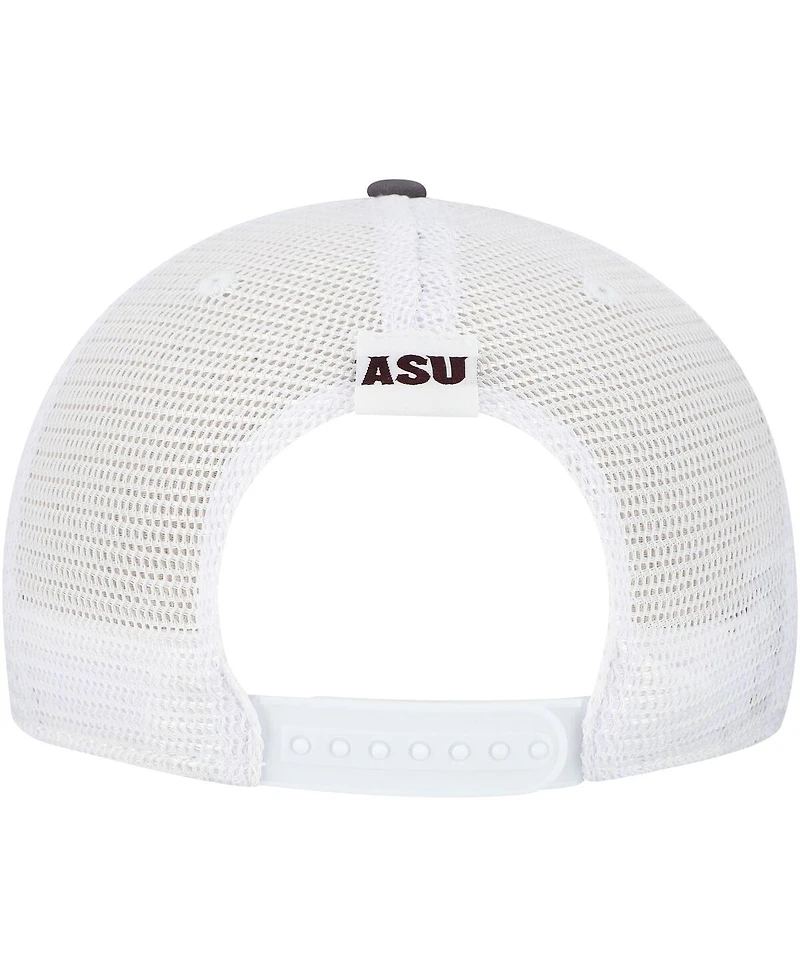 Top of the World Men's Gray/White Arizona State Sun Devils Victory Baseline Trucker Adjustable Hat