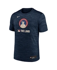 Nike Men's Navy Cleveland Guardians 2025 City Connect Authentic Collection Velocity Performance T-Shirt